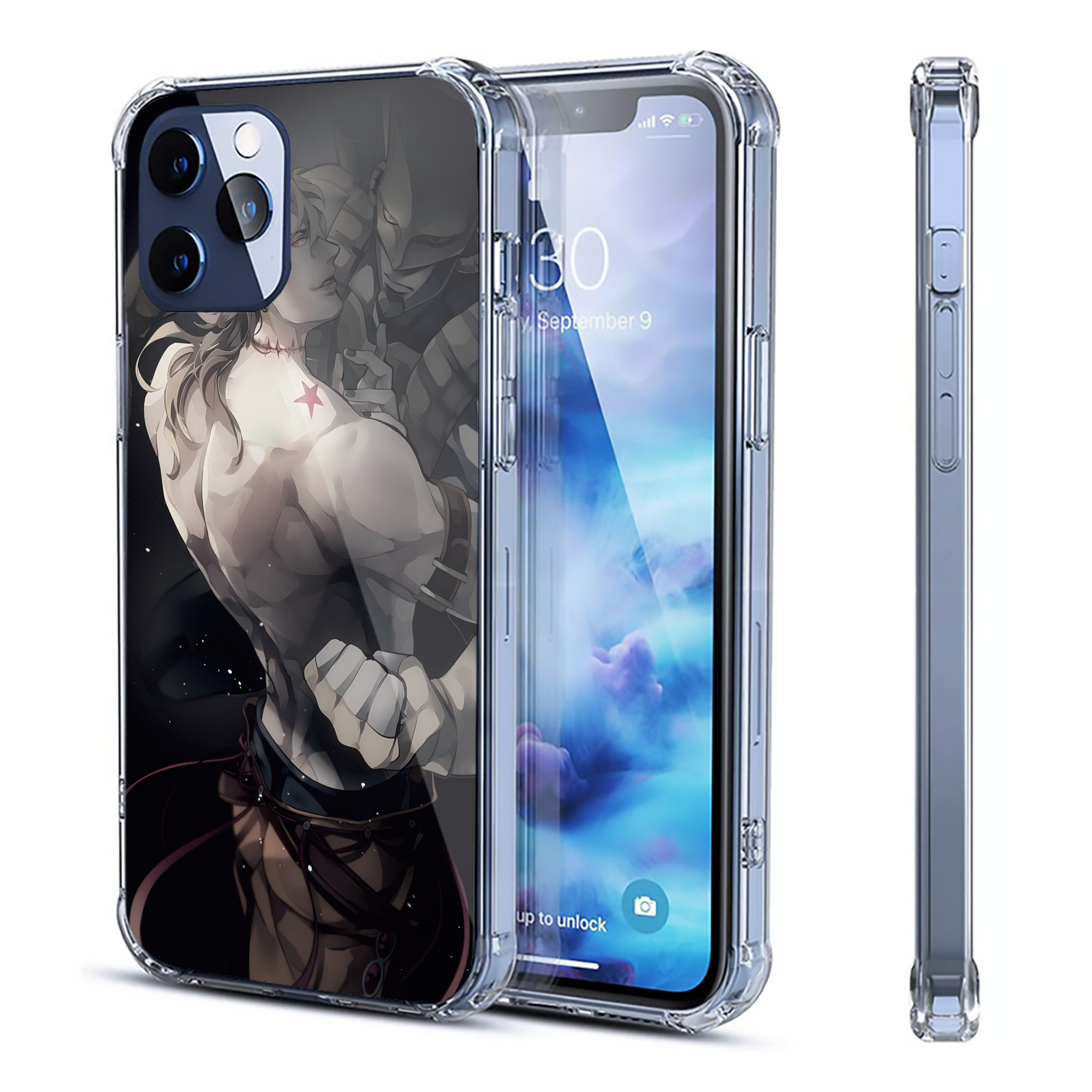（画像用） ジョジョの奇妙な冒険 JoJo's Bizarre Adventure 【iPhone 12シリーズ対応】透明スマホケース（クリアソフトケース）